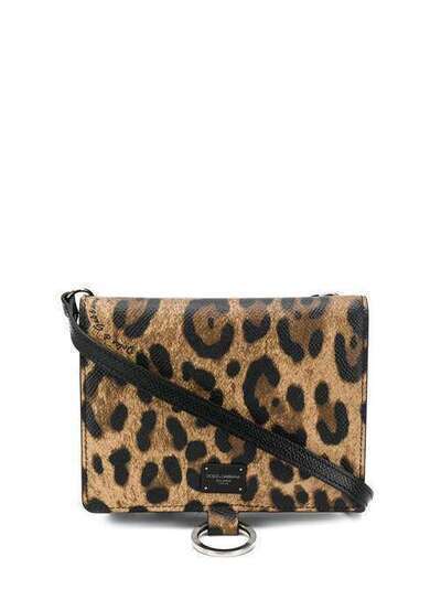 Dolce & Gabbana сумка на плечо с леопардовым принтом BP2590AX620