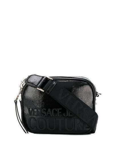 Versace Jeans Couture фактурная сумка на плечо с объемным логотипом E1VVBBM671413