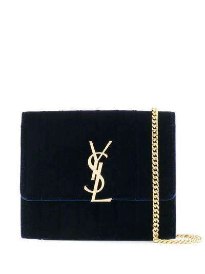 Saint Laurent бархатная сумка через плечо Vicky 554125GVOP1
