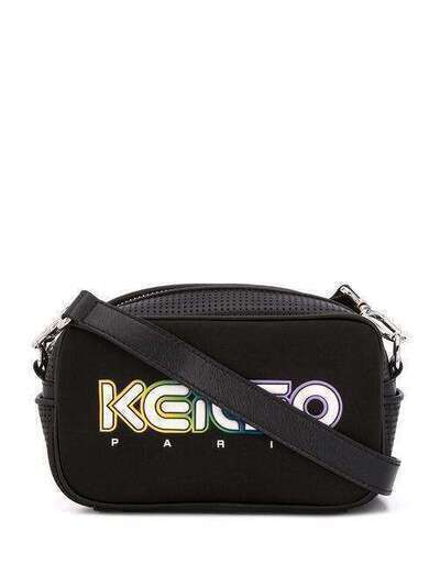 Kenzo сумка через плечо с логотипом и сетчатой вставкой FA52SA406F01