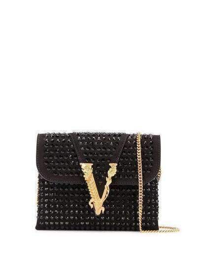 Versace декорированная сумка через плечо Virtus DBSH322DCM2S
