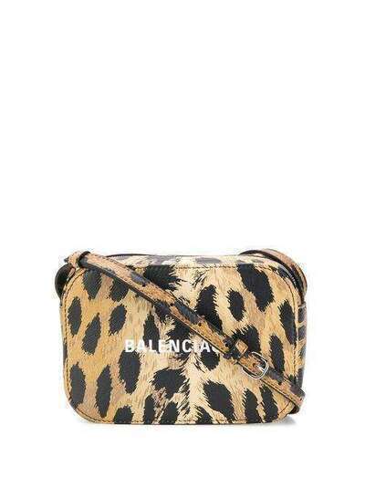Balenciaga каркасная сумка с леопардовым принтом 5523720PC5N
