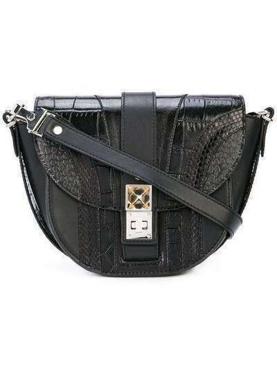 Proenza Schouler полукруглая сумка PS11 в технике пэчворк H00797X268A