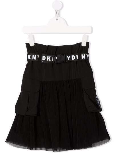 Dkny Kids юбка с поясом и логотипом