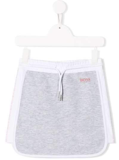 BOSS Kidswear мини-юбка с контрастной отделкой