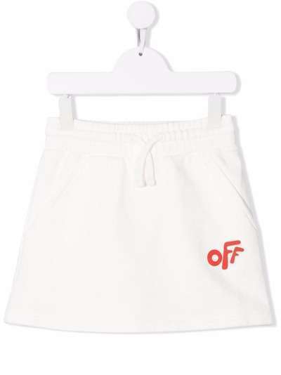 Off-White Kids мини-юбка с логотипом