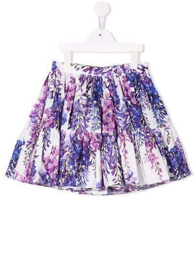 Dolce & Gabbana Kids юбка с цветочным принтом