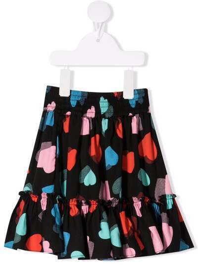 Stella McCartney Kids твиловая юбка с принтом
