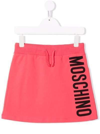 Moschino Kids юбка с логотипом