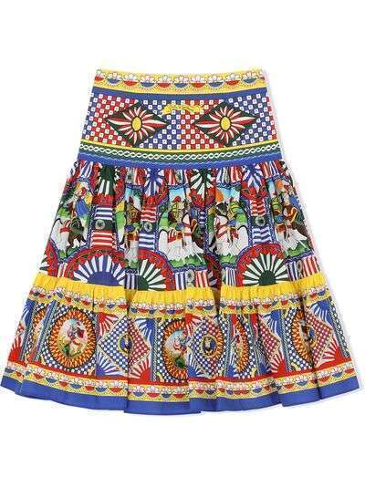 Dolce & Gabbana Kids юбка с принтом