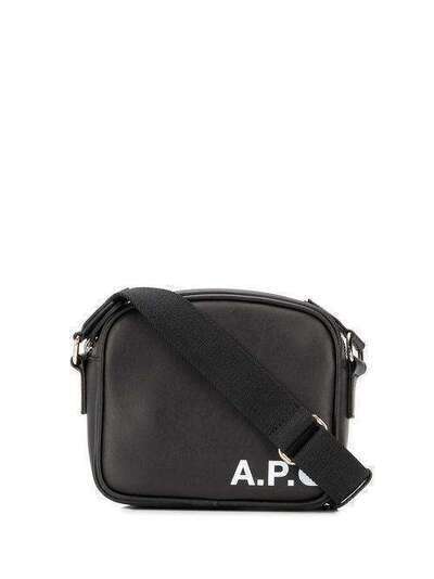 A.P.C. сумка на плечо размера мини с логотипом M61421PXBKR