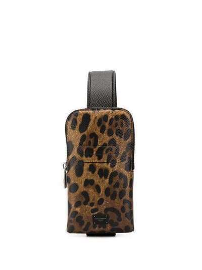 Dolce & Gabbana сумка через плечо с леопардовым принтом BP2576AX620