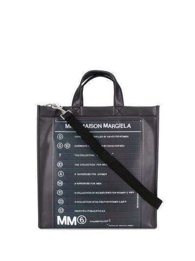 Mm6 Maison Margiela сумка-тоут с логотипом S54WC0060PR184