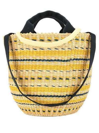 Muun круглая сумка-тоут плетеного дизайна LINMWORYNVYE