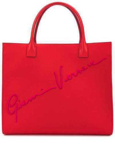 Versace сумка-тоут с вышитым логотипом DBFH684D2TCVR