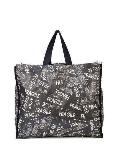Mm6 Maison Margiela сумка-тоут с принтом 'Fragile' S54WC0053PR184
