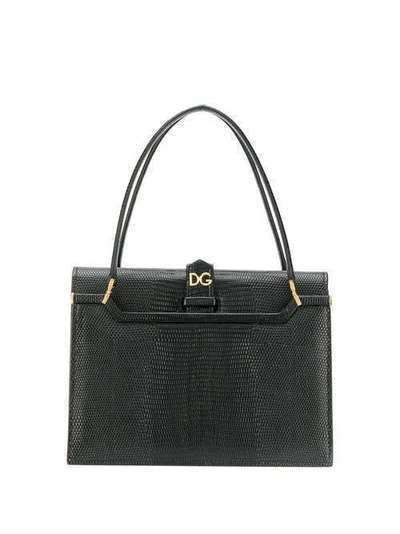 Dolce & Gabbana сумка-тоут Ingrid с тиснением под кожу ящерицы BB6773A1095