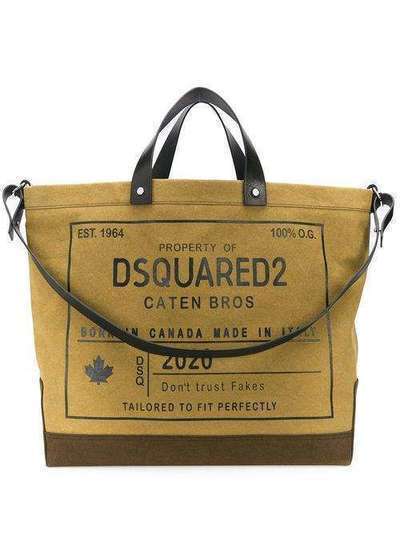 Dsquared2 объемная сумка-тоут с логотипом SPM002663600001