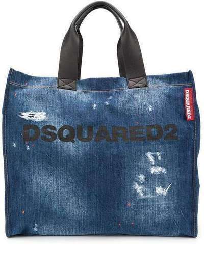 Dsquared2 джинсовая сумка-тоут с эффектом потертости SPW002210102582