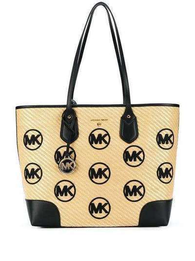 Michael Michael Kors плетеная сумка-тоут с монограммой 30S0GV0T3W