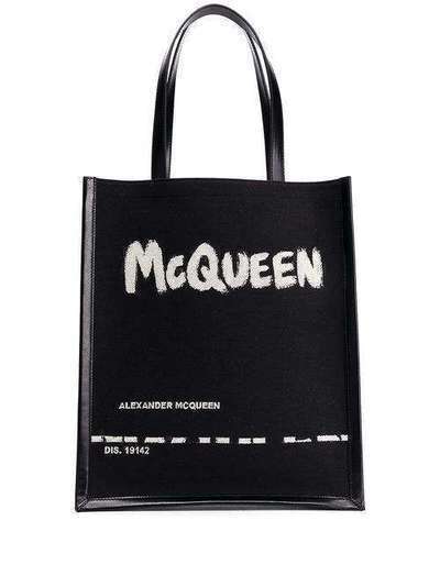 Alexander McQueen сумка-тоут с логотипом 6255092B410