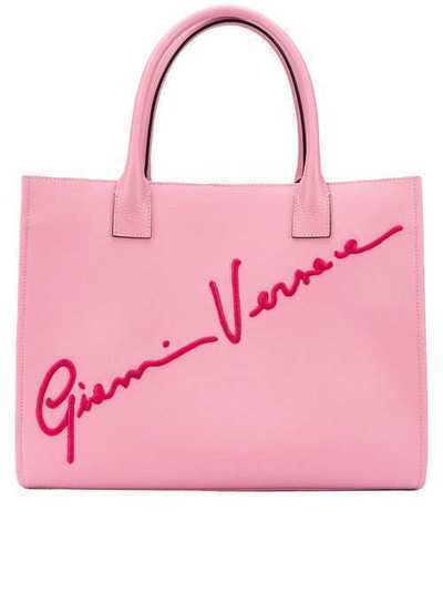 Versace сумка-тоут с вышитым логотипом DBFH683D2TCVR