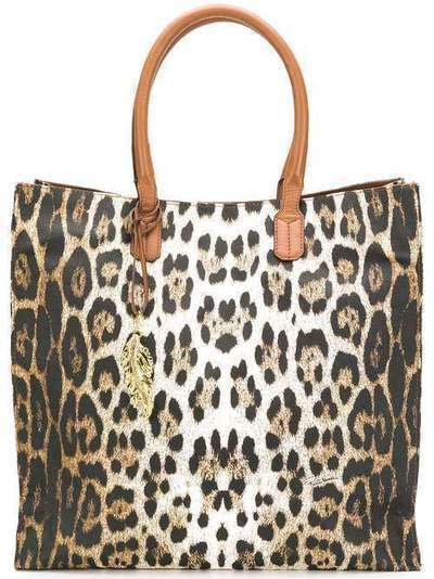 Roberto Cavalli сумка-шоппер с леопардовым принтом IYW00YKGP26