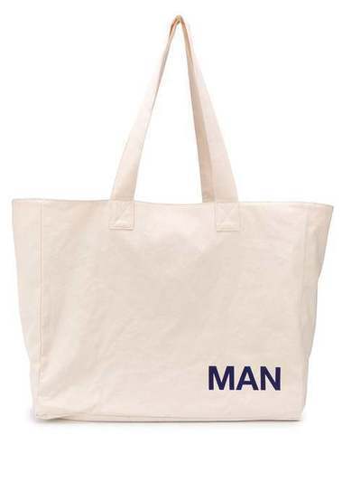Junya Watanabe MAN объемная сумка-тоут с логотипом WEK208S20