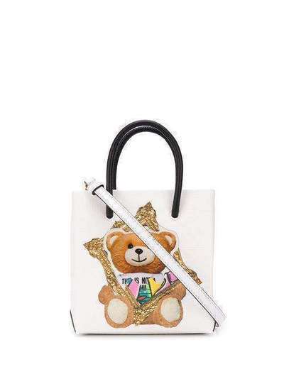 Moschino маленькая сумка-тоут Teddy Bear с принтом A75458210