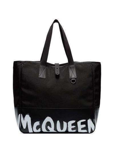 Alexander McQueen сумка-тоут Shopper 35 с логотипом 5848421NT1B