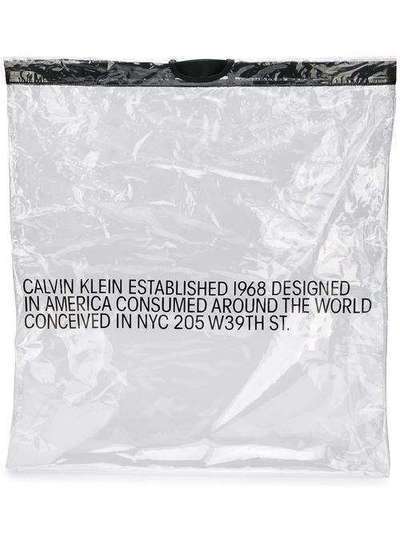 Calvin Klein 205W39nyc прозрачная сумка с логотипом 83MLBA31T122