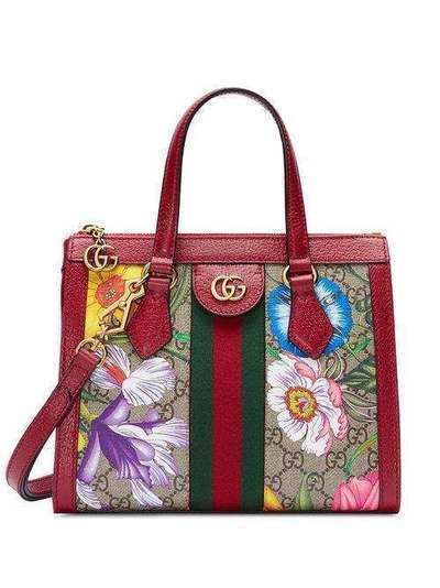 Gucci сумка-тоут с принтом Flora 547551HV8AC