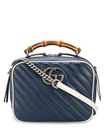 Gucci сумка-тоут с верхней ручкой и металлическим логотипом 6022700OLFN