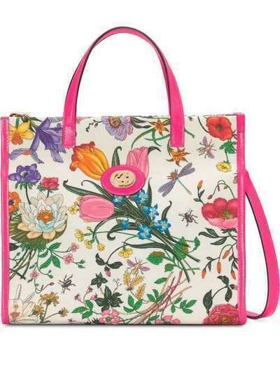 Gucci сумка-тоут с принтом Flora 5501419ZIBX