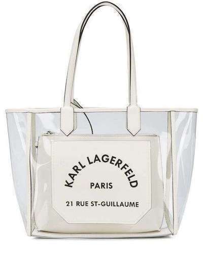 Karl Lagerfeld маленькая прозрачная сумка-тоут K/Journey 205W3061100