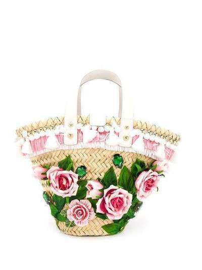 Dolce & Gabbana сумка Kendra с цветочной аппликацией BB6820AX371
