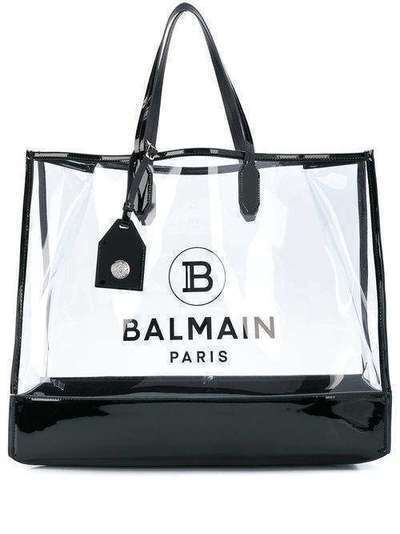 Balmain объемная сумка-шопер с логотипом TN0S457KPPV