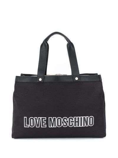 Love Moschino сумка-тоут с нашивкой-логотипом