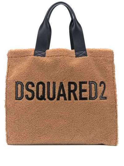 Dsquared2 сумка-тоут из искусственного меха с логотипом SPW002209603211