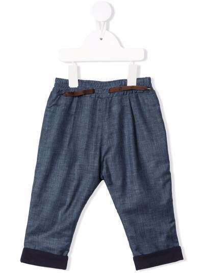 Fendi Kids узкие брюки с эластичным поясом