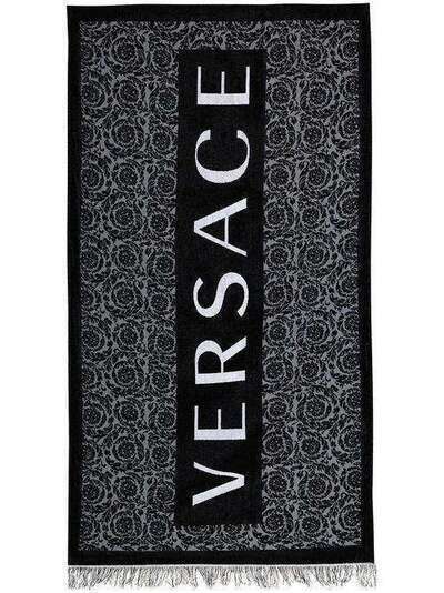 Versace полотенце с бахромой и логотипом ABU07025AC00383