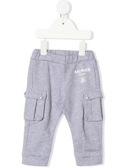 Balmain Kids спортивные брюки с логотипом