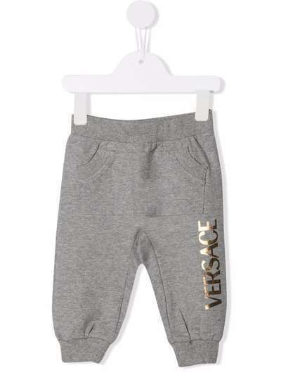 Versace Kids спортивные брюки с логотипом