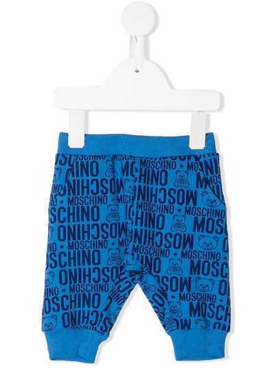 Moschino Kids спортивные брюки с логотипом