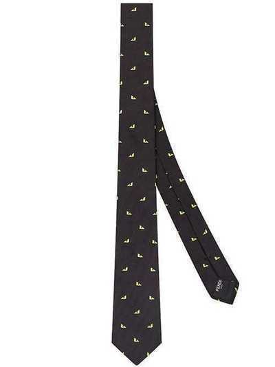 Fendi галстук Bag Bugs с принтом FXC023A27Y