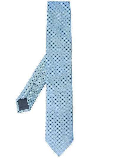 Ermenegildo Zegna галстук с вышивкой в горох Z7D051L7A