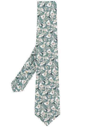 Canali галстук с принтом 18HS02755