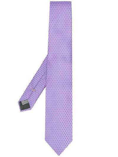 Canali галстук с геометричным принтом HJ02554
