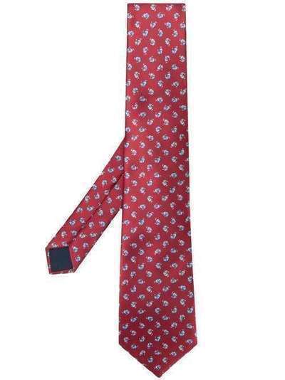 LANVIN галстук с геометричным узором 28185