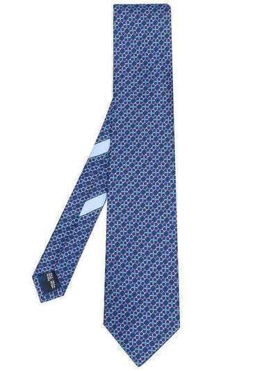 Salvatore Ferragamo галстук с принтом Gancini 358767001722404